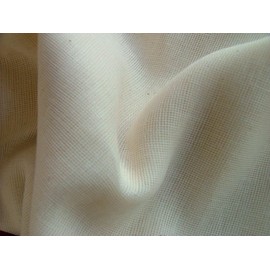 DCF Plain Cream Natural Muslin 100% Cotton Fabric 137cm Wide per metre