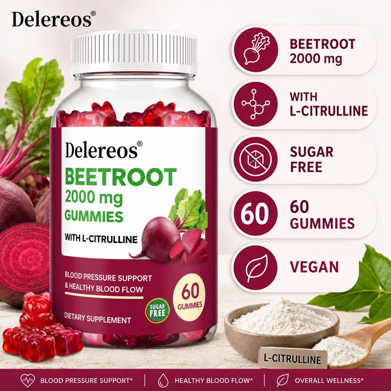 Beet Root Gummies for Daily Wellness – Vegan Energy Support