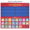 School Classroom Attendance Pocket Chart with 72 Color Cards Teacher