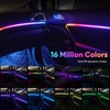 GPJYD 2 in 1 Acrylic Car LED Lights Interior, RGB