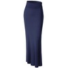 MBJ WB296 Womens Lightweight Floor Length Maxi Skirt XXL Navy