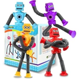 CHESLICR Autism Sensory Toys For Kid Boys Year Old Ages 4 5 6 7 8 9 10(4PCS), Suction T..