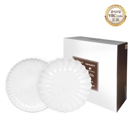 VBC Casa Incanto Scallop Salad Plate 21cm 2P Gift Set / 브이비씨까사 인칸토 스칼롭 샐러드접시21cm 2P 기프트 세트