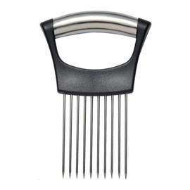 CVNRCLP Premium Stainless Steel Onion Holder & Vegetable Slicer | Versatile Cutting Tool for Fruits, Meat, and Tomatoes | Efficient Kitchen Gadget for Easy Chopping and Peeling