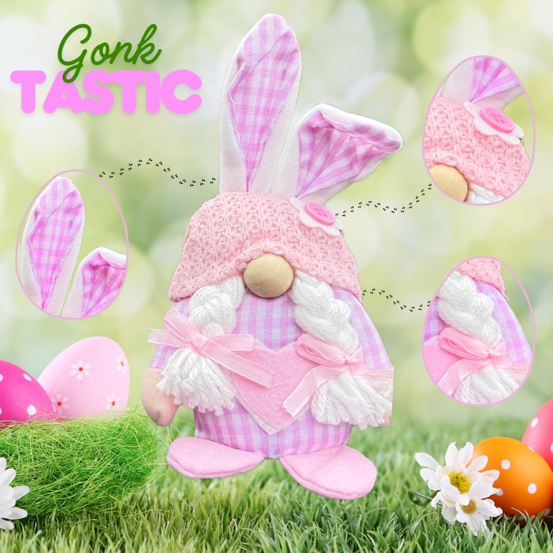 True Kit Easter Gonk Bunny 2-Pack - Decorations for Spring
