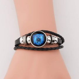 HOLLP Birthday Gift Zodiac Sign Bracelet Zodiac Jewelry Gifts for Women Men (Leo)