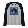 Retro Tech Love - Vintage Gadget Affection Design Raglan Baseball