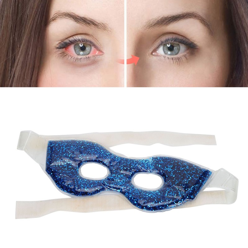 TPU Glitter Sequins Sleep Hot Cold Compress Eye Cover Sleep