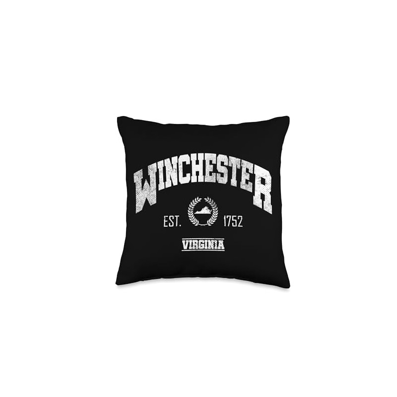 Winchester VA | Virginia | Vintage Throwback Throw Pillow