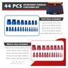 44pcs Nuts and Bolts Thread Checker, Carbon Steel Bolt Nut