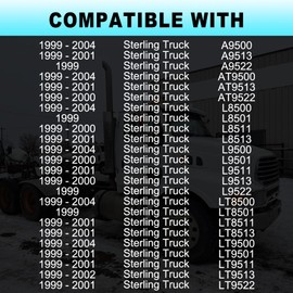 603-5211 Engine Coolant Reservoir Tank with Cap & Hose Compatible with 1999-2004 Sterling Truck A9500 A9513 AT9500 AT9522 L8500 L8511 L9500 L9501 L9513 LT8500 LT9500 LT9501 LT9513 LT9522 and More