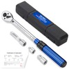BULLTOOLS 3/8-Inch Drive Click Torque Wrench, Dual-Direction 72-Tooth Torque Wrench