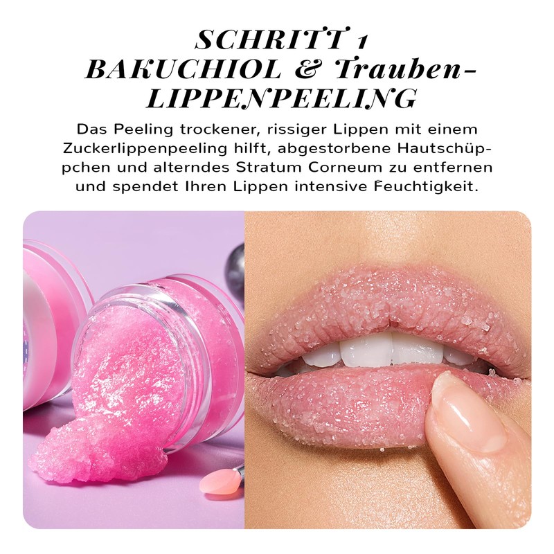 ANAiRUi Lip Masks and Exfoliating Set (Grapes)