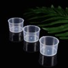 TOYANDONA Disposable Measuring Cup Set Pack of 100 Clear Cups