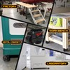Retractable Machine Leveling Casters - 4 Pack - 4400 lbs