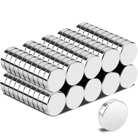 Aenienoe Pack of 100 Magnets Small Magnets Strong Neodymium Magnets Mini 7 x 2 mm Round for Notice Board Magnetic Board Fridge Whiteboard Craft Photos Strong Magnets