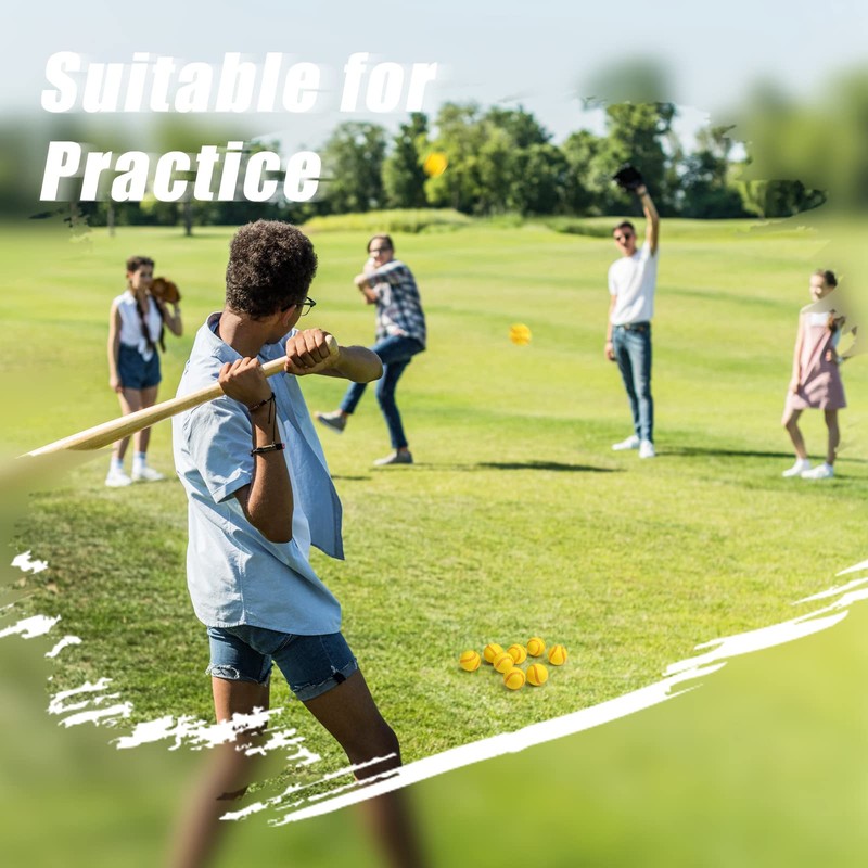 Wettarn 100 Pcs Mini Training Foam Baseballs Soft Baseballs with