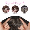 REECHO Invisible Wire Synthetic Hair Extensions with Thinner Softer Lace