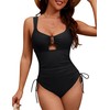BMJL Womens One Piece Swimsuit Ruched Tummy Control Bathing Suit