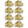 goldenwarm 8 Pack Brushed Gold Privacy Door Knobs Interior for