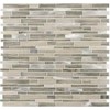 Tenedos Ocotillo Blend Glass Stone Metal Mosaic Tile 12x12 Mesh-Mounted