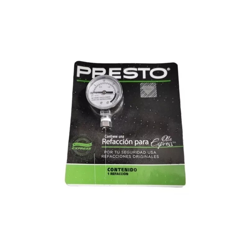 Presto 79338 Manómetro Para Ollas Industriales, 17/21 L