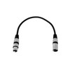 Omnitronic XLR cable, 3 pin, 0.2 m, black