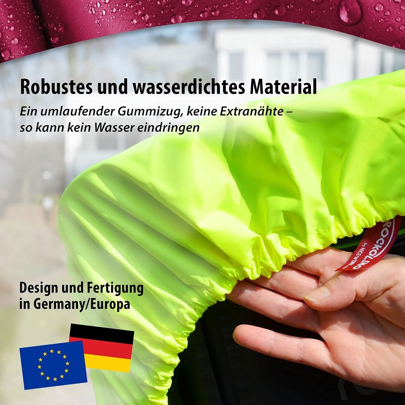 Trockolino Children’s Bike Seat Rain Cover, red