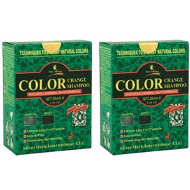 Deity America Hair Black Color Change Shampoo Natural Herbal 12 pack (Pack of 2)