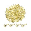 300 Pcs Mini Brads Fasteners Metal Paper Fasteners Iron Paper