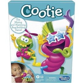 Hasbro Gaming Cootie Mixing and Matching Bug-Building Kids Game, Easy and Fun Games for Kids, Preschool Games for 2-4 Players, Kids Board Games, Ages 3 and Up
