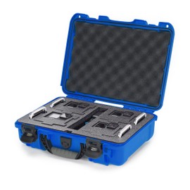 Nanuk 910 Waterproof Hard Case with Foam Insert for Four GoPro Hero 9 & 10 - Blue (910-4GOPH98)