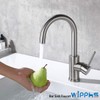 Bar Faucets Single Hole, WiPPhs Brushed Nickel Mini Kitchen Sink