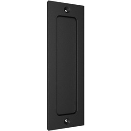 Tibres - 7" Sliding Barn Door Handle - Flush Pull Handle for Sliding Doors Cabinets Closet and Drawers - Black