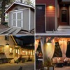 Solar Lantern Lights Outdoor Retro Solar Barn Light with 3