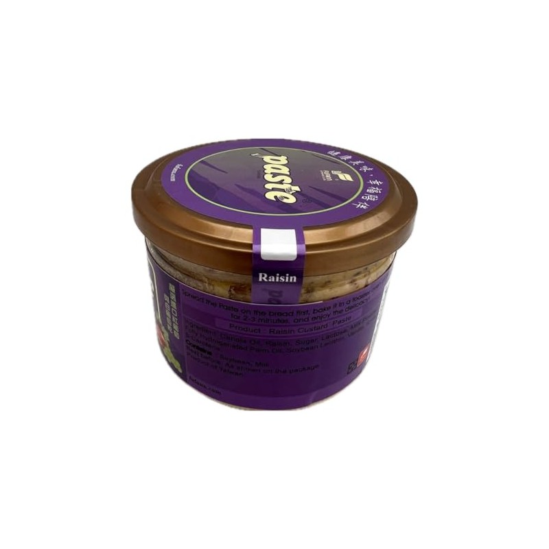 Fu Fann Raisin Custard Paste Spread, Premium Raisin Custard Jam