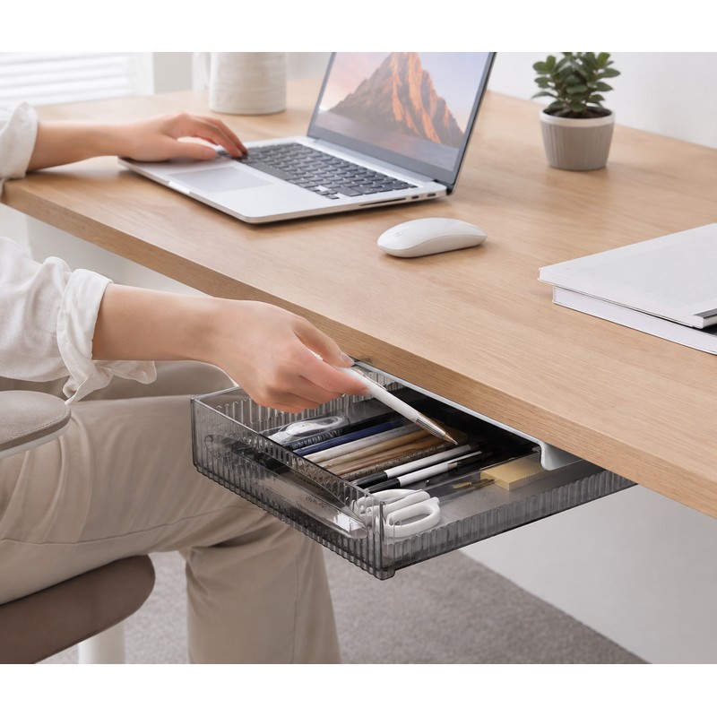 Under Desk Storage Drawer Organizer Set for Office & Home