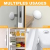 Hantoc Wall Door Stop, Set of 8, White Wall Buffer