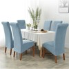 SZJIAHTM 2 Pcs Large Dining Room Velvet Chair Covers Elastic