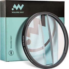 Walking Way Center Field Split Diopter Lens Filter, Camera Linear Blur Prism Filter Enhancing Focus and Refraction Effects for Innovative Photography, Videography (82mm)