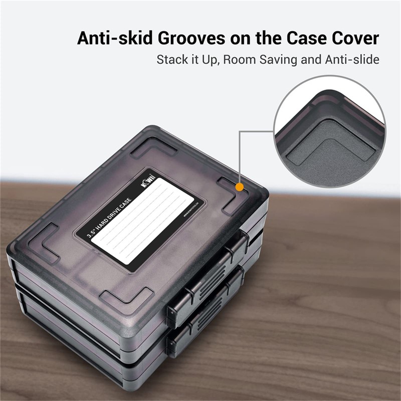 JJC 3.5 inch External Hard Drive Disk Case Portable Carrying