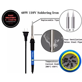 Unbranded estacion de soldadura kit set con herramientas y 5 puntas para soldar Nuevo 60W