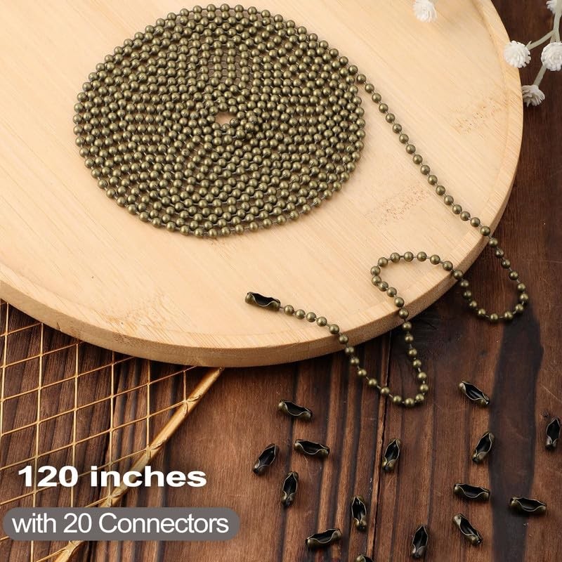 Bronze 120"Extra Long Rust Proof Ceiling Fan Pull Chain 3MM