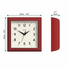 JONES CLOCKS® Mustard Wall Clock | Square Retro Clock |