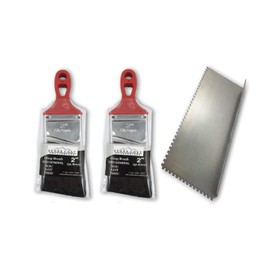 Stone Coat Countertops Tools Kit for Epoxy Resin, Includes 2 Inch Chop Brushes and Square Notch Trowel, Ideal for DIY Renovations in Kitchens, Bathrooms, Woodworking