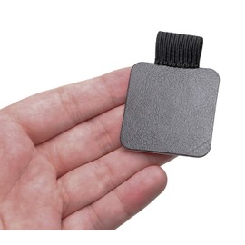 Mini Skater 9 pcs Pen Holder for Notebook Leather Self-Adhesive Pencil with Elastic Band Loop Journals Calendars Clipboards Travelers Notebooks Pens Holders Creative Accessories (9 pcs - Black)