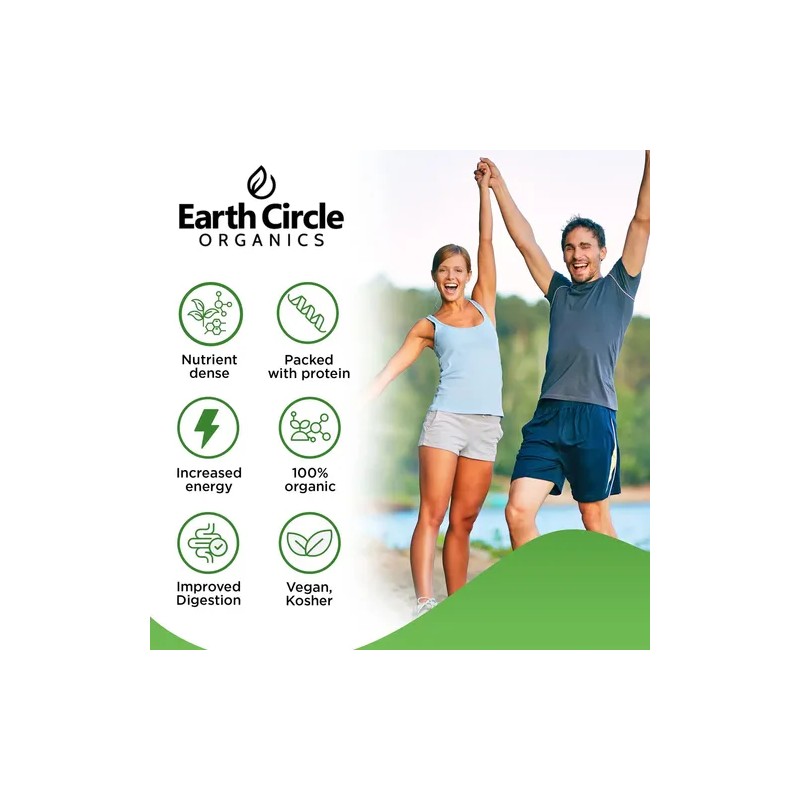 Earth Circle Organics Polvo De Clorella Orgánica 4oz