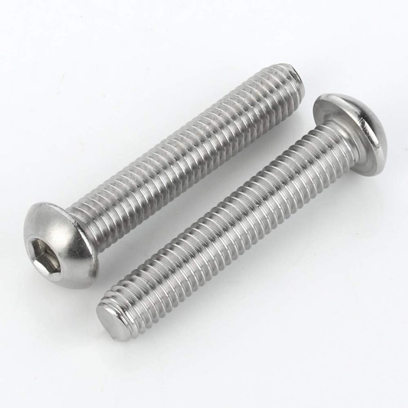 MewuDecor 10-32 x 3/8" Button Head Socket Cap Bolts Screws,