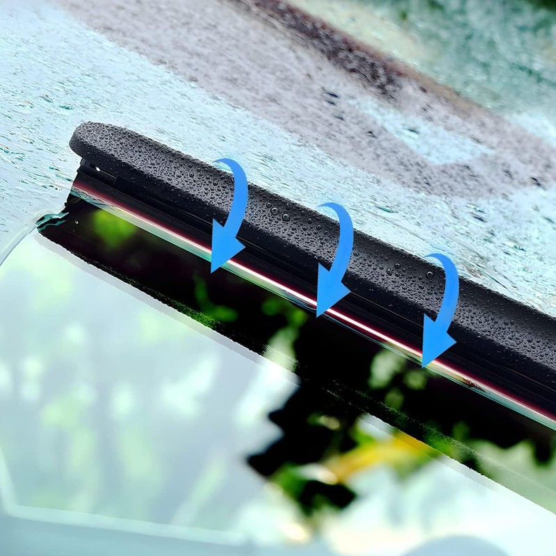 4PCS Car Windshield Wiper Blades Strips, Trimable Premium Boneless Wiper