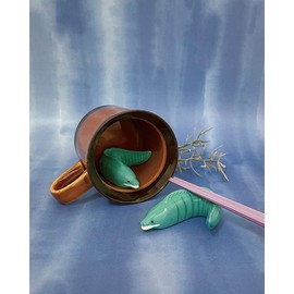 Decole Corporation Runrun Marin Marin Chopstick Rest Eel Size: Approx. W 4.3 D 5.8 H 2.2 MG-28116
